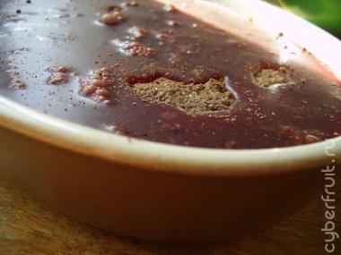 Вишнево-шоколадное суфле